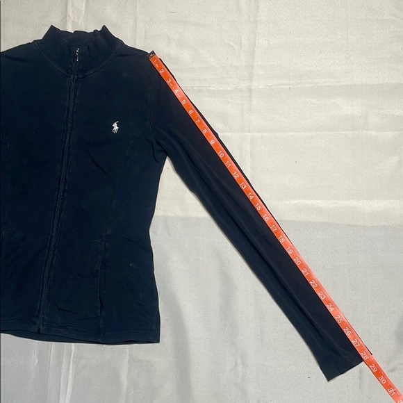 POLO RALPH LAUREN Black Zip-Up Jacket with Logo - Picture 7 of 9